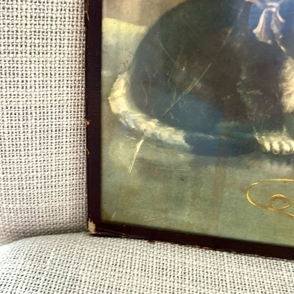 Vintage Glass Cat Print - Picture 4 of 6